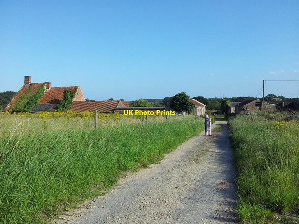 Photo 6"x4" Farm track to disused farm buildings Hulver Street c2011
