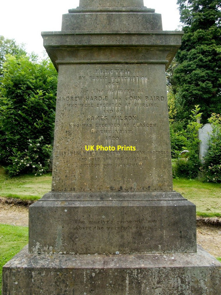 Photo 6"x4" 1820 Martyrs' Monument, Woodside Cemetery Paisley c2011