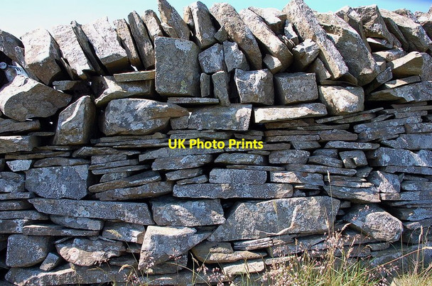 Photo 6"x4" Boundary wall on Smidhope Hill Capplegill c2011