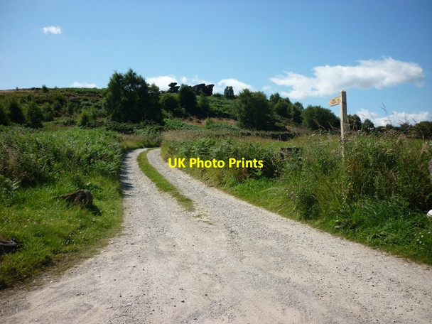 Photo 6"x4" A footpath to Brimham Rocks Warsill c2011