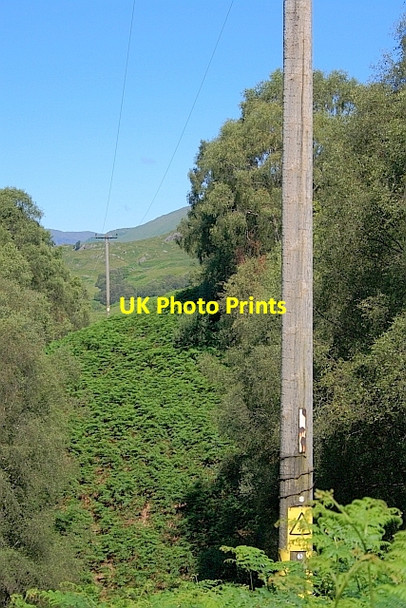 Photo 6"x4" Electricity Transmission Poles Brig o' Turk c2011