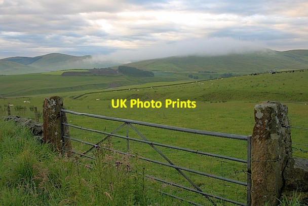 Photo 6"x4" Gate into Field near Kiln Burn Abington\/NS9323 c2011