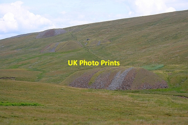 Photo 6"x4" Air Shaft Spoil Heaps on Blea Moor Ribble Head\/SD7779 c2011