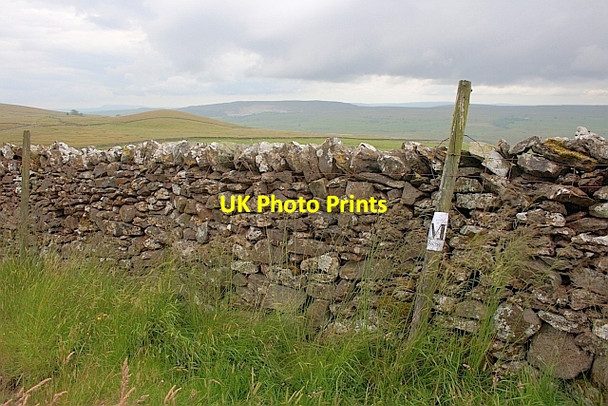 Photo 6"x4" Marker on Fence Post Selside\/SD7875 c2011