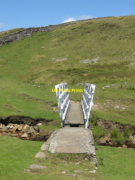 Photo 6"x4" Footbridge over the beck Kearton c2011