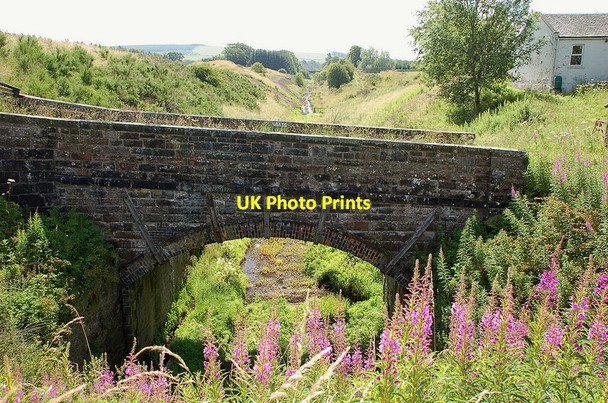Photo 6"x4" Bridge and cutting, Waverley line near Tynehead Tynehead c2011