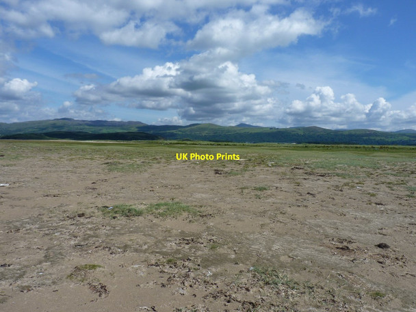 Photo 6"x4" Harlech Point area from the tidal mudflats Borth-y-Gest c2011