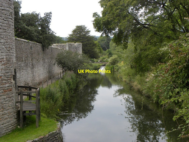 Photo 6"x4" Moat by the Bishop's Palace Wells c2011