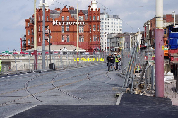 Photo 6"x4" New points on Promenade tramway near Talbot Square, Blackpool Blackpool\/SD3136 c2011