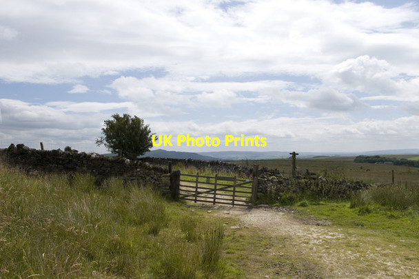 Photo 6"x4" Bridleway crossroad above Winterburn Reservoir Fleets c2011