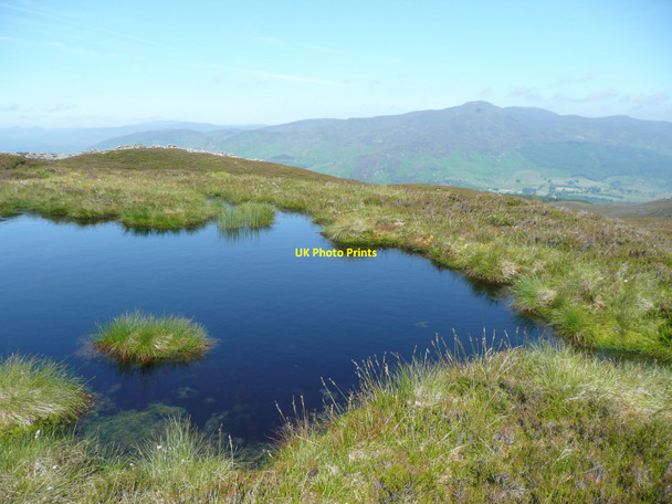 Photo 6"x4" Lochan on top of hill near Cnoc na h-Iolaire  Dunalastair c2011