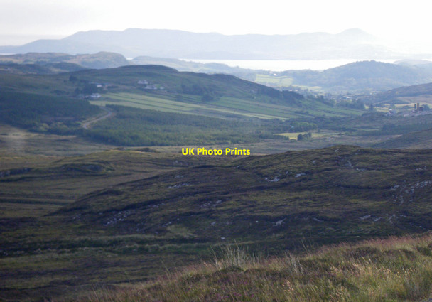 Photo 6"x4" View over moorland to the sea  Ballyboe c2011