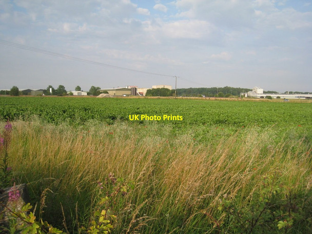 Photo 6"x4" View towards Elsham Wolds Industrial Estate Elsham c2011