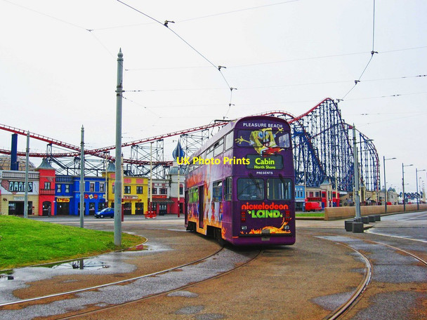 Photo 6"x4" Blackpool Jubilee class tram no. 762 at Pleasure Beach, Promenade, Blackpool South Shore c2011