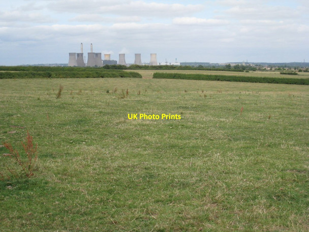 Photo 6"x4" View towards West Burton power station North Leverton with Habblesthorpe c2011