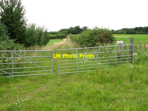 Photo 6"x4" Private track to Leicester Square Farm Southgate\/TF8634 c2011