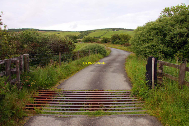 Photo 6"x4" Cattle grid to Ninetrees Farm Trekeivesteps c2011