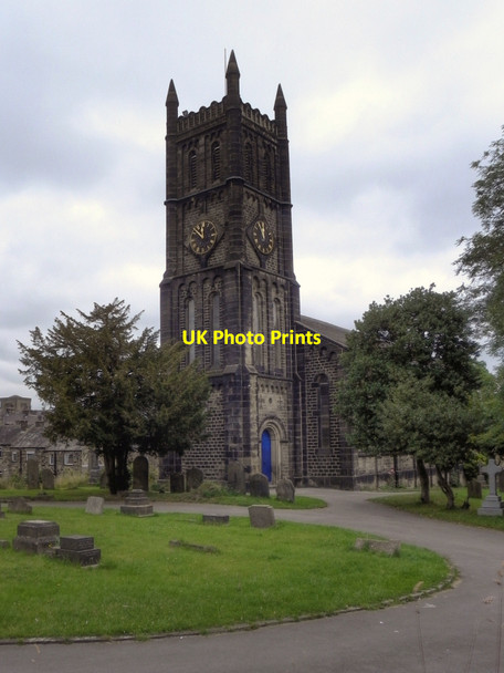 Photo 6"x4" Ingrow with Hainworth, St John's Church Keighley c2011