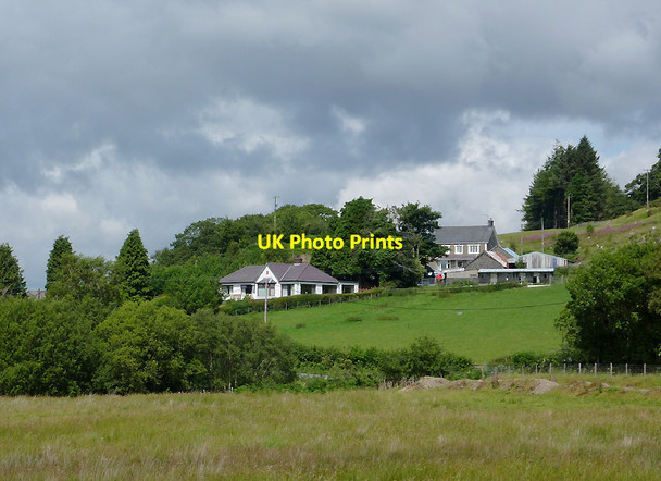 Photo 6"x4" Hill farm near Ysbyty Cynfyn, Ceredigion Ystumtuen c2011