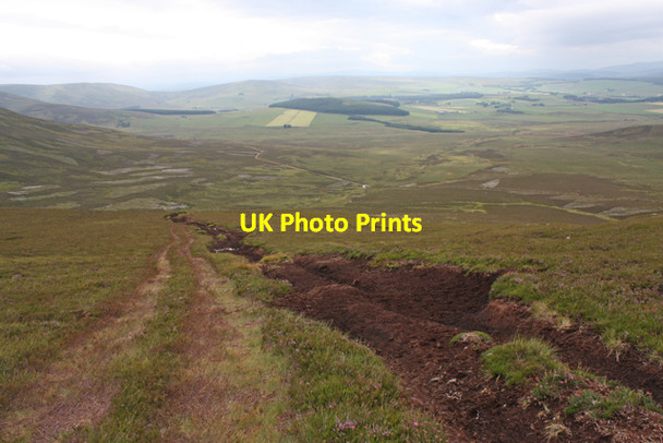 Photo 6"x4" Tracks on Carn na Glascoill Chapletown c2011