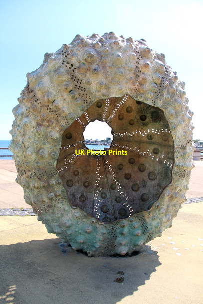 Photo 6"x4" Shell Sculpture, Dun Laoghaire, Ireland Glasthule c2011
