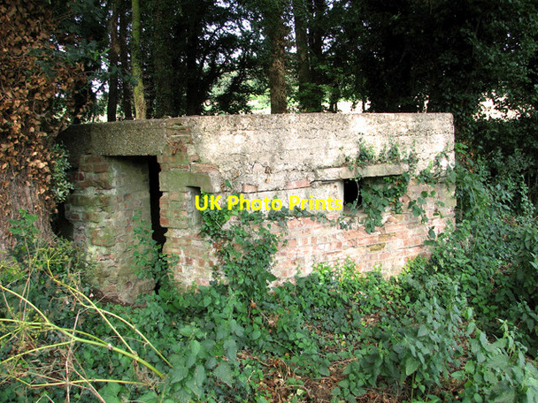 Photo 6"x4" WWII pillbox by road junction, Little Walsingham Great Walsingham c2011