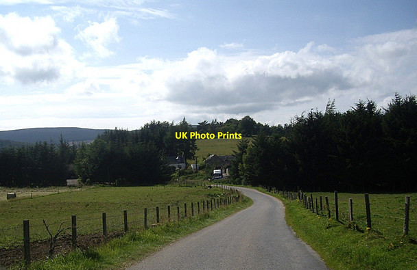 Photo 6"x4" Approach to Brae Smithy garage Leochel-Cushnie c2011