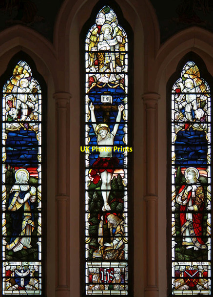 Photo 6"x4" St Anne, Highgate Hill West, Highgate - Stained glass window Camden Town c2011