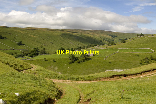 Photo 6"x4" Farm tracks and Bridleway junction above Kettlewell Kettlewell c2011