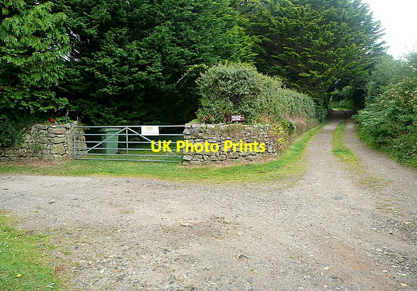 Photo 6"x4" Driveway at Tregender Vean Crowlas c2011