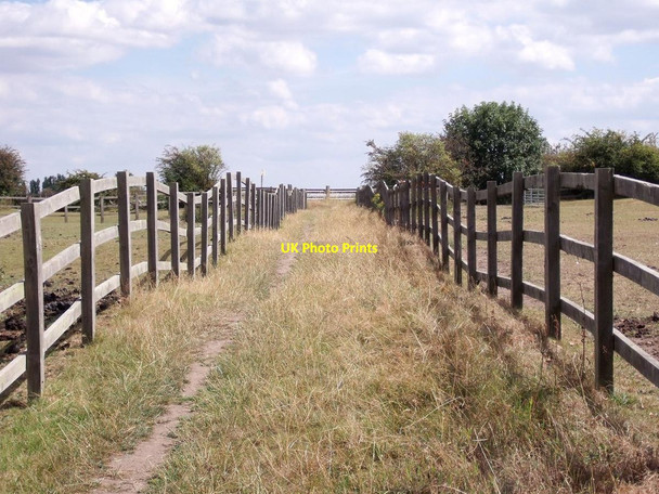 Photo 6"x4" Bridleway over a ridge and furrow field Chellaston c2011