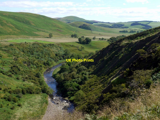 Photo 6"x4" River Coquet from Barrow Scar Linbriggs c2011