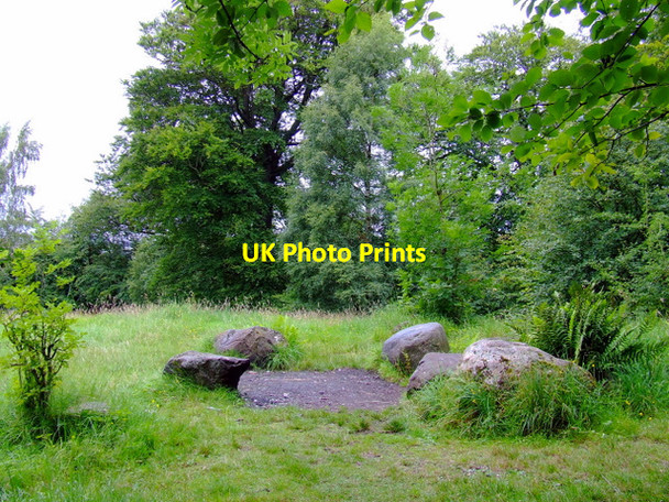 Photo 6"x4" Queens Park stone circle Rutherglen c2011