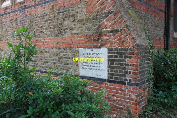 Photo 6"x4" St James, St James Road, Hampton Hill - Foundation stone Teddington\/TQ1670 c2011