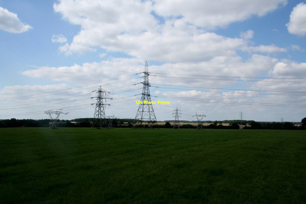 Photo 6"x4" Electric Pylons at Rushleygreen Farm Rushley Green c2011
