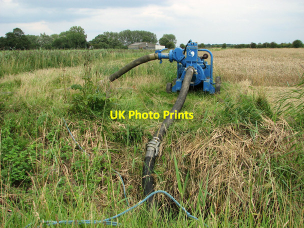 Photo 6"x4" Drainage pump in fields near Ludham Thurne c2011