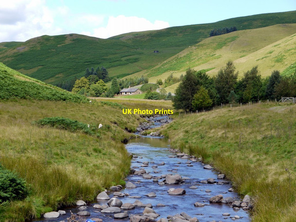 Photo 6"x4" Usway Burn south of Batailshiel Haugh Shillmoor c2011