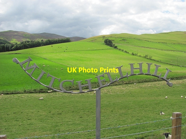 Photo 6"x4" Mitchell Hill farm sign Mitchell Hill\/NT0633 c2011
