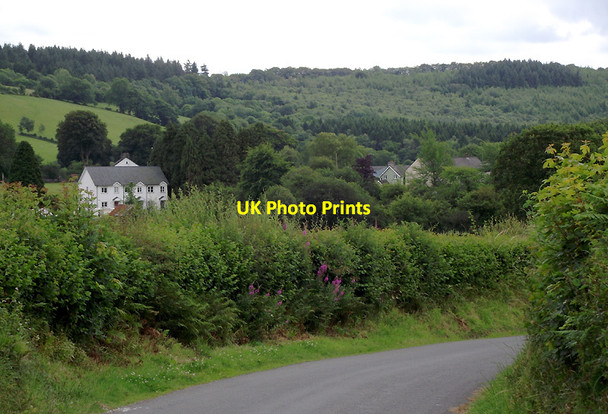 Photo 6"x4" Lane, farmland and forest near Llangybi, Ceredigion Llangybi\/SN6053 c2011