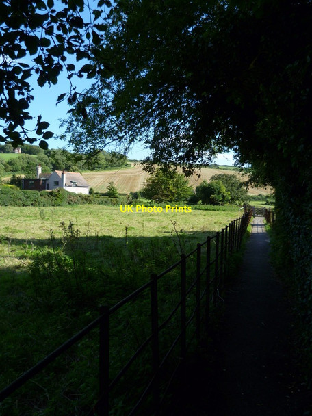 Photo 6"x4" Footpath south from Amberley Amberley\/TQ0313 c2011