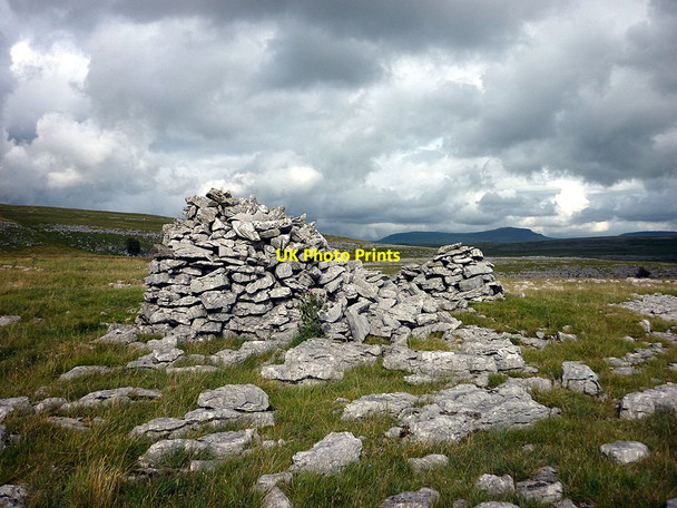 Photo 6"x4" Cairns on Clapdale Scars Clapham\/SD7469 c2011