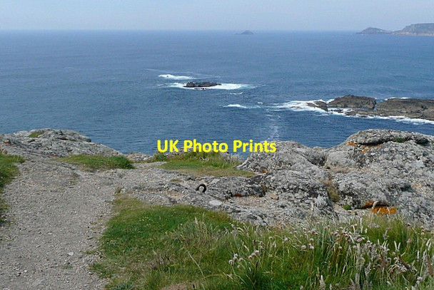 Photo 6"x4" View from the coastguard lookout station Sennen Cove c2011