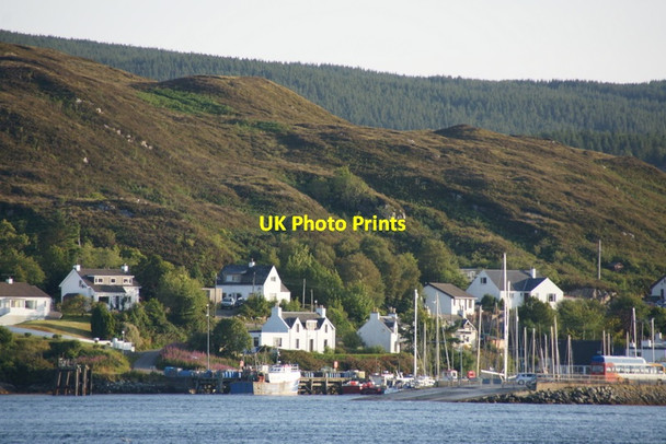 Photo 6"x4" Kyleakin (Caol Acain) from Kyle of Lochalsh (Caol Loch Aillse) Kyleakin c2011