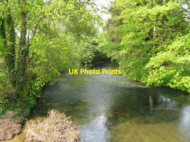 Photo 6"x4" Looking upstream along the River Frome Avoncliff c2011