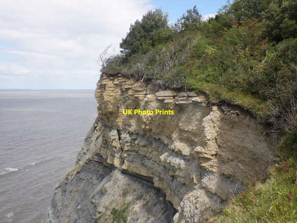 Photo 6"x4" Eroded cliffs, between Blue Anchor and Watchet Chapel Cleeve c2011