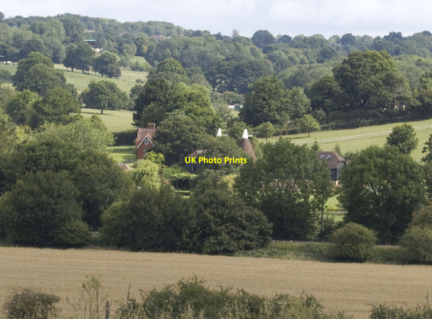 Photo 6"x4" Bugsell Mill Oast across the Rother Valley Burgh Hill\/TQ7226 c2011