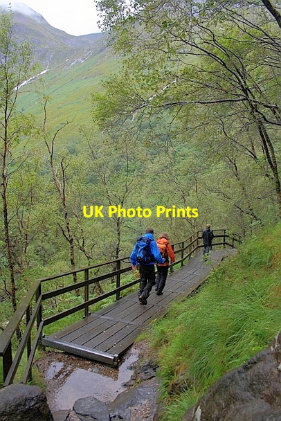 Photo 6"x4" Walkway, Glen Nevis Meall Cumhann c2011