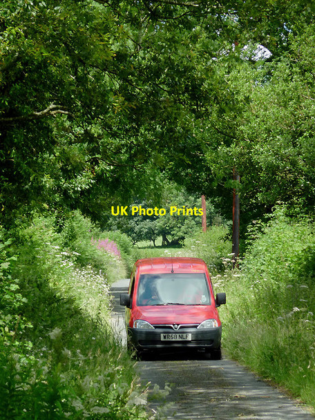Photo 6"x4" Postal delivery near Pont Gogoyan, Ceredigion Cockshead c2011