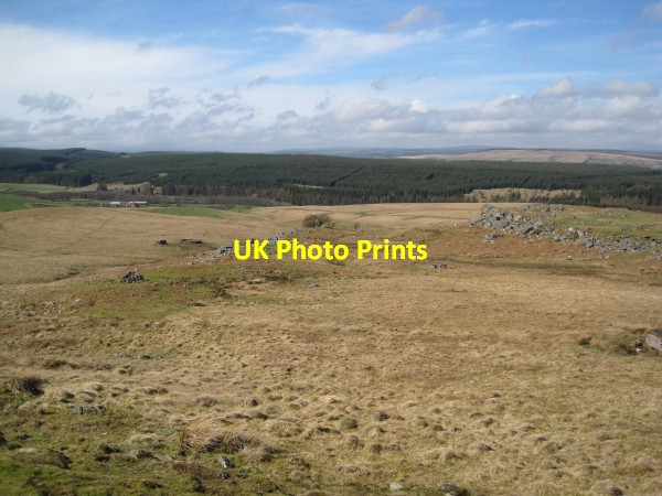Photo 6"x4" View towards Whitchester Crags and the Chirdon Valley Eal c2011