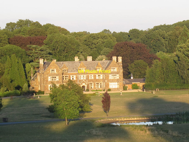 Photo 6"x4" Launde Abbey, front with pond Loddington\/SK7802 c2011